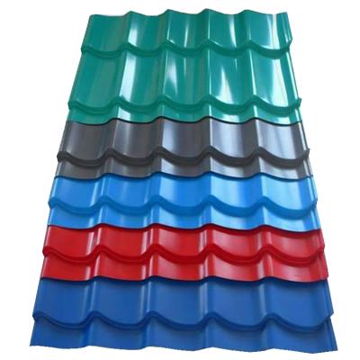 China Galvanized Corrugated Blue White Red Black Red Steel Roofing Sheet Prepainted Construction Decoration Steel Sheet Industry 9002 5017 Ppgl Ppgi for sale