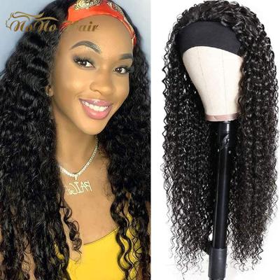 China Wholesale Straight/Body Wave Wig Headband Hair For Black Women,Remy Human Hair Headband Wig,Curly Ponytail Hair Wig for sale