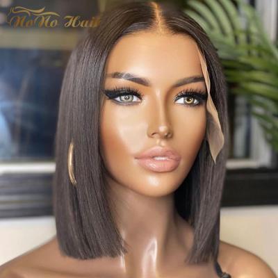 China Wholesale Silky Straight Wave Bundle Hair Lead Wigs,Natural Color Straight Lead Wig Short,Hair Lead 100% Lace Front Wig for sale