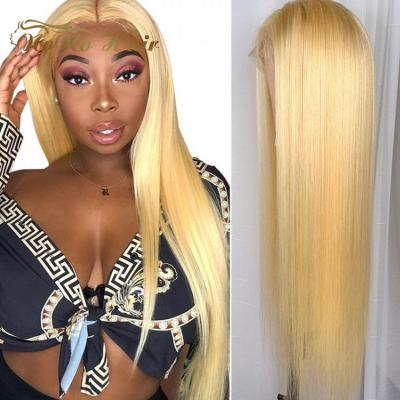 China Straight/Body Wave Brazilian Hair 613 Bundle Blonde 100% Milk Cuticle Aligned Straight Hair Hair Extension for sale