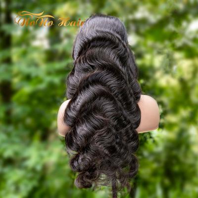 China Good Quality 40inch Body Wave Wet And Wavy Full Lace Wig , Cuticle Aligned Hair Preplucked Lace Wigs for sale