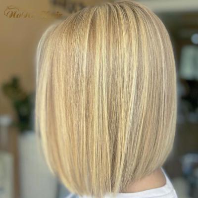 China Straight Bob Wig Malaysian Lace Frontal Wigs Short Bob Human Hair Wigs 4X4 Bone Weave Straight Hair Bone Lace Frontal Closure for sale