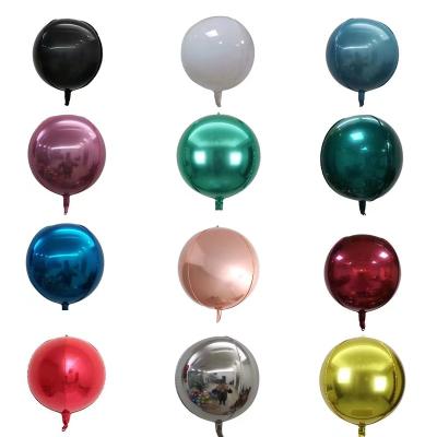 China Vintage Theme Party GS Certified 10 Inch 4D Foil Balloons For Birthday Party Decorations Wedding Gifts Party Custom Toy Logo AIR Color Foil Balloon for sale