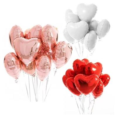 China 18 inch Christmas birthday party decoration gift toy 2023 new product supplies heart foil balloon gift toy marble OEM for sale