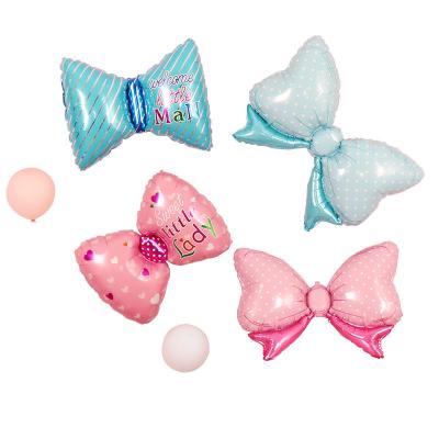 China Toy For Party Supplies Birthday Gift Bow Tie Foil Balloon And Tie Foil Balloon Party Decoration Supplies Bag Gift Toy OEM for sale