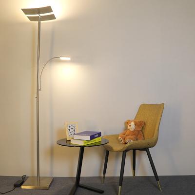 China Modern Easy Assembly Newest Simple Design Double Lamp Floor Lamp For Living Room Floor Light for sale