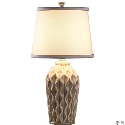 China Modern Ceramic LED Table Lamps Bedroom Bedside Lamp Nordic Marble Table Lamp for sale