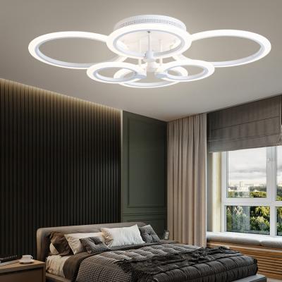 China Beautiful exquisite design multi circle acrylic shade led ceiling light for cafe hotel restaurant for sale