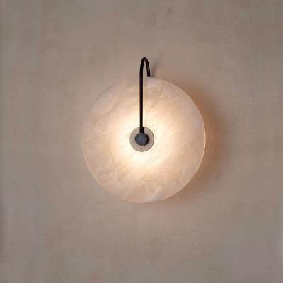 China Modern Nordic Minimalist Living Room Marble Wall Lamp Hallway Sconce Bedroom Bedside Decoration LED Bracket Light for sale