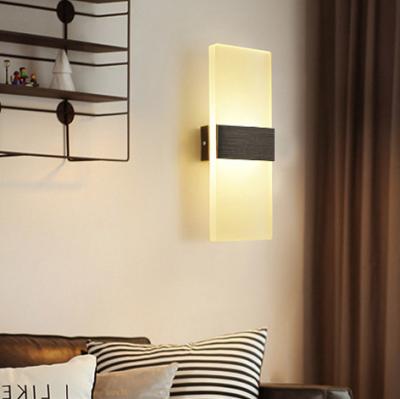 China Nordic Post-modern Wall Lamp Home Engineering Lights Hotel KTV Acrylic Signs Background Led Wall Lights for sale