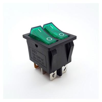 China Electrical equipment SHUYI 2 dpdt keur keur bipolar rocker switch t125 55 for sale