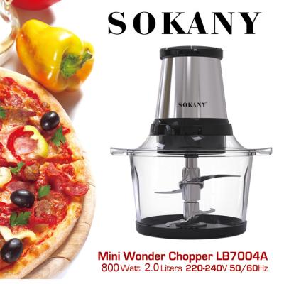 China Hotel SOKANY7004A Electric Multifunctional Meat Grinder Household Stainless Steel Machine Cooking Mixer for sale