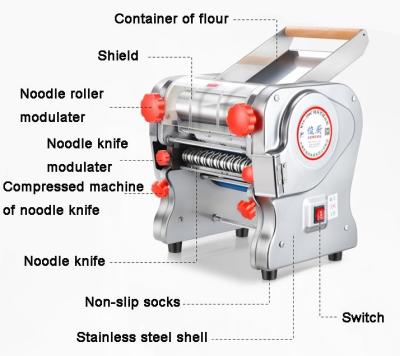 China Hotels RSS-160C Automatic Multifunctional Pasta Machine Dough Cutting Sheeter for sale