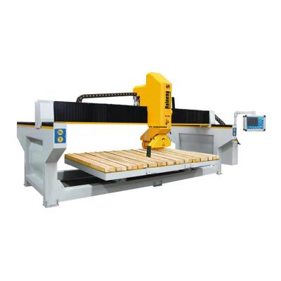 China Manufacturing Plant 350 Monoblock Flexible Wireless Remote Control Type Stone Marble Granite Table Top Hard Rock Used CNC 4 Axis Bridge Saw Machine for sale