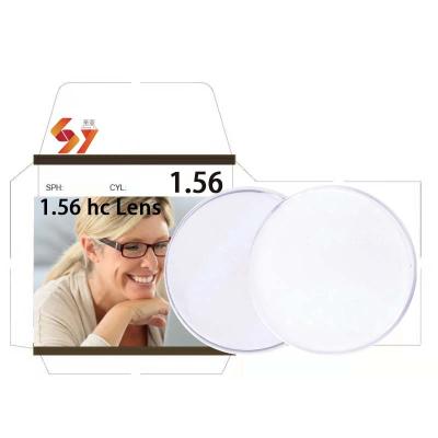 China Lenses 1.56 vision 1.56hc optical lens manufacturers spectacle lenses opticos single crystalline hc optical lens for sale