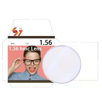 China Single vision 1.67 1.56 hmc danyang1.49 manufacturers cr39 optical lens nits opticos optical 1.59 single vision lens 1.56 for sale