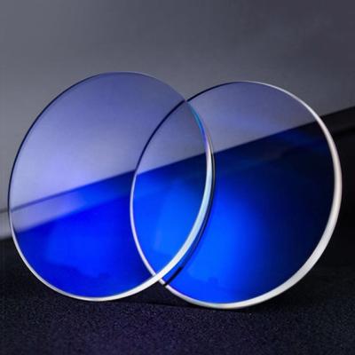 China Hmc Block Lens Uv420 Nits Single Blue Light Blue Light Ophthalmic 1.56 Hmc Vision Lenses for sale