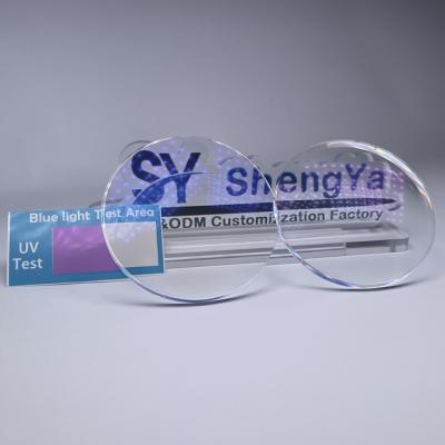 China Light Blocking Blue Single Ray Resin Optical Lens Supplier 1.49/1.56/1.59 Pc/1.61 Hmc/shmc Anti Vision Wholesale Price Lens for sale