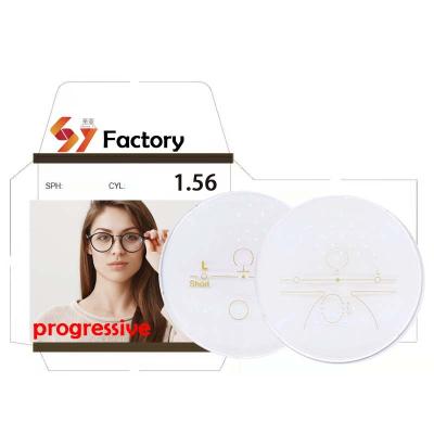 China hmc 1.56 progressive lens opticos lenses spectacle manufacturers hmc progressive optical lenses 1.56 progressive lens for sale