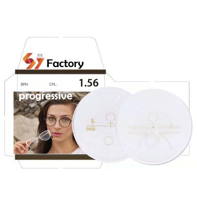 China 1.56 hc progressive vision lens manufacturers spectacle lenses opticos hc single progressive optical lenses optics 1.56 for sale