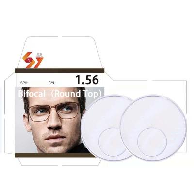 China Manufacturers CR39 Round Cover 1.56 Optical 1.49 1.61 1.67 1.74 Lenses Spectacle Bifocal Bifocal Lenses Bifocal Lenses for sale