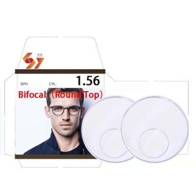 China Manufacturers CR39 round cover hmc bifocal bifocal opticos bifocal optics lens 1.56 optical 1.49 1.61 1.67 1.74 for sale