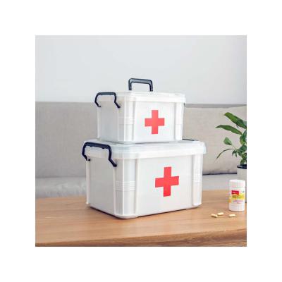 China Contemporary portable multi-layer medical storage box family box small large capacity first aid medicine storage box for sale