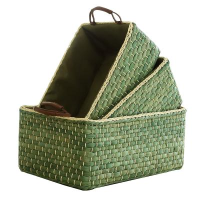 China Woven Towel Square Rattan Storage Wicker Basket by Art Decor New Design Gifts for sale