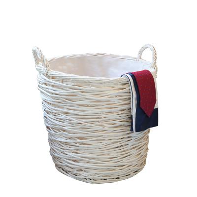 China Art Decor New Design Handle Large Lining Basket Storage Gift Wicker Basket Organization Laundry for sale