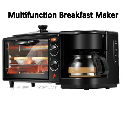 China Amazon Commercial Hot Selling Easy Save Time 1050W 7 Liter Oven 3 In 1 Multifunction Steak Chest Milk Breakfast Bread Makers for sale