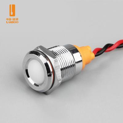 China LANBOO 12mm ABS signal light for equipment with white yellow green-blue red for sale