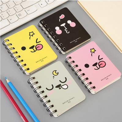 China Handsome Mini Customized Cartoon Coil Portable Notebook School Student Notebook for sale