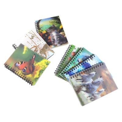 China Fashoion Promotion Factory Custom B5 A5 A6 Printing Cute Three-Dimensional Notebook Printed Student 3D Coil Notebook for sale