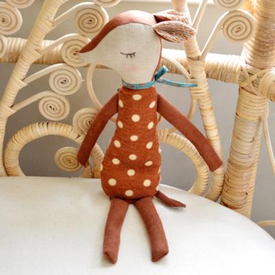 China Funny Educational Soft Toy Infant Baby Bambi Stuffed Dolls Plush Soothe Educational Toy Photo Prop Gift Sleeping Bedding Pillow for sale