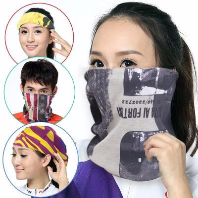 China Multifunctional 100% Polyester Light Weight Sports Scarf Bandana Facemask Tube Magic Seamless Headband for sale