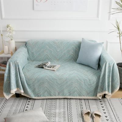 China Multifunctional Elegant Chenille Design Sofa Cover Bed Living Room Car Sofa Cover Towel Fabric Warm Thick Soft Breathable Elastic Comfort for sale