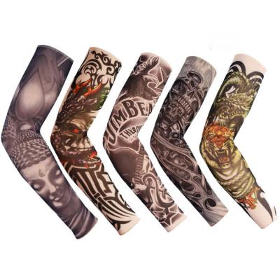 China UV Protection Customized Extended Arm / Sunscreen Leg UV Silk Tattoo Sleeves for sale