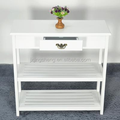 China White Solid Wood 2 Tier Storage Modern Style Shelves Cabinet Shoes Rack for sale