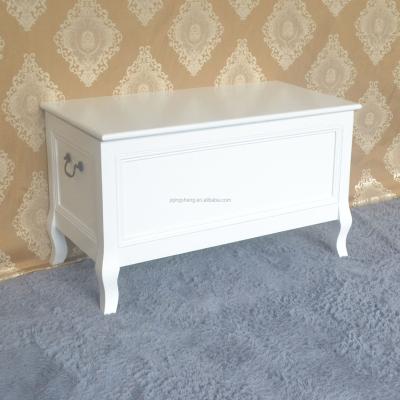 China Living Room Shabby Chic Modern Look Hallway Solid Wood White Wooden Storage Box for sale