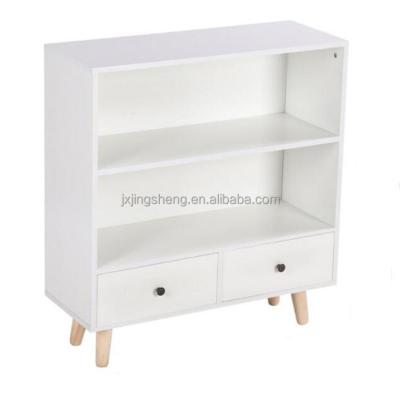 China Modern Newly Designed Children's Furniture Wooden Bookshelf With Storage Drawers Kids Bookshelf Toys Cabinet for sale