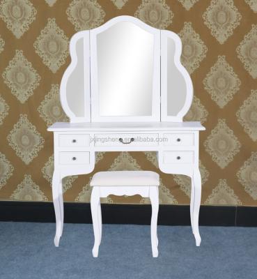 China new design solid wood antique solid wood dressing table made in china at factory price for sale