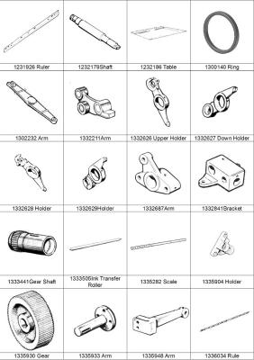 China Spare part (HOLDER) for Solna25(483x640mm) sheet fed offset printing press,  ABB MOTOR ACA132-4L 11KW 2400r/min for sale