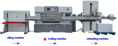 China Paper Cutter, Paper Cutting and Collecting Sheet System, Lifting machine,Cutting machine, Paper unloading machine for sale