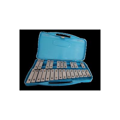 China Silver Color Notes Adjustable Durable Steel Assorted Color 25 Notes Percussion Glockenspiel for sale