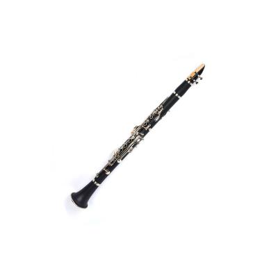 China Musical Instruments Black Cylinder Keys Modern Metal Silver Plated Hand Held Durable Clarinet for sale