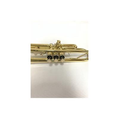 China Creative Design Gold Lacquer Musical Instrument Adjustable Brass Trumpet for sale