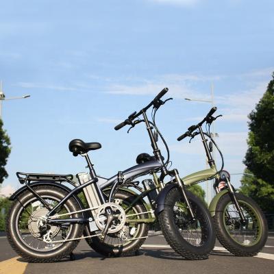 China New Arrival Aluminum Alloy Ncyclebike Fat Tire 4.0 Electric Bicycle New Design 48v 1000w Folding 20