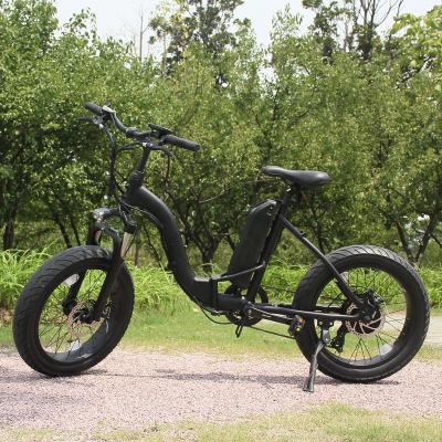 China Aluminum Alloy Electric Folding Bike with PAS 20 Inch Fat Tire Electric Bicycle City Driving Travel Ebike for Kids and Women for sale