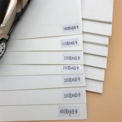 China Recyclable Wholesale 190g White Cardboard Single Side Coated White A4 Card Paper for sale