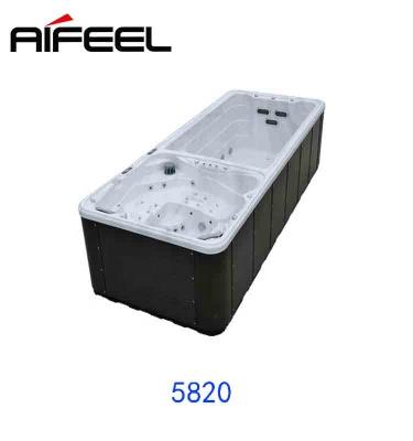 China Chinese Rectangle Sanitary Ware Awesome Aifeel Festival Ware Swim Pool Hot Tub With Heat Pump for sale